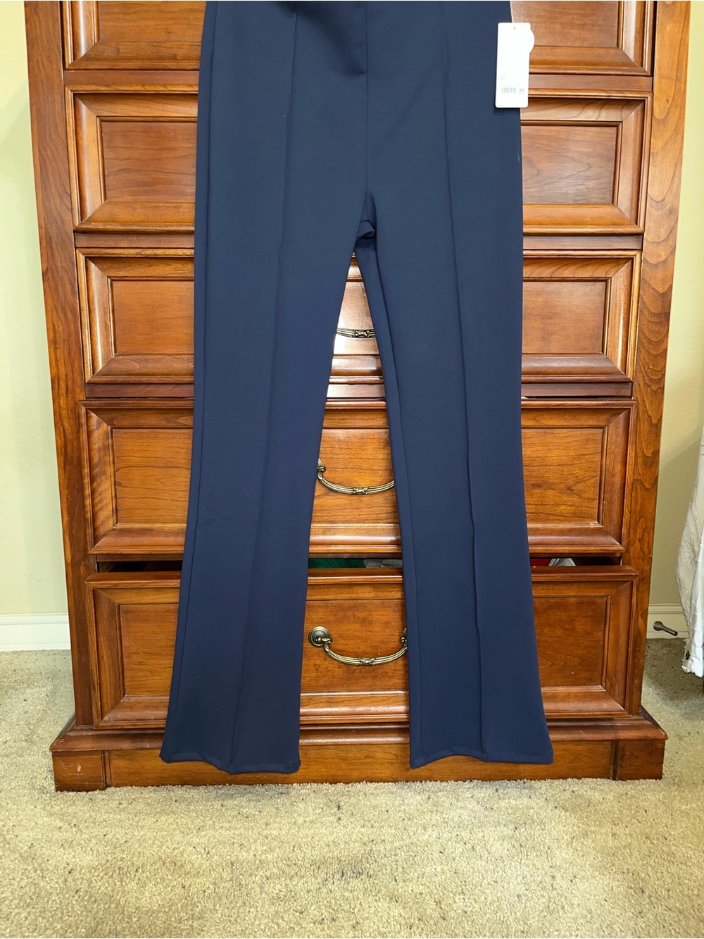 Women’s Navy Flare Dress Pants
